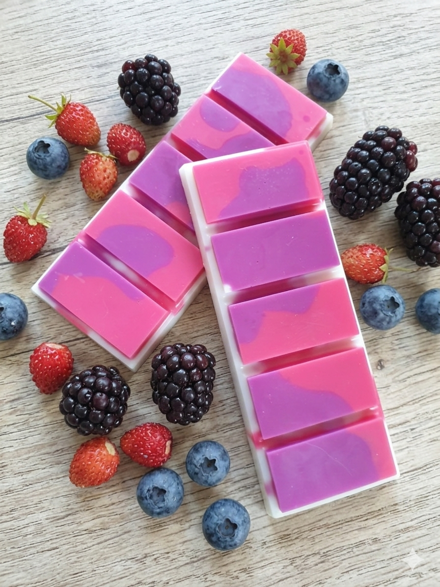 Fondant fruits rouges gourmands - cire de soja