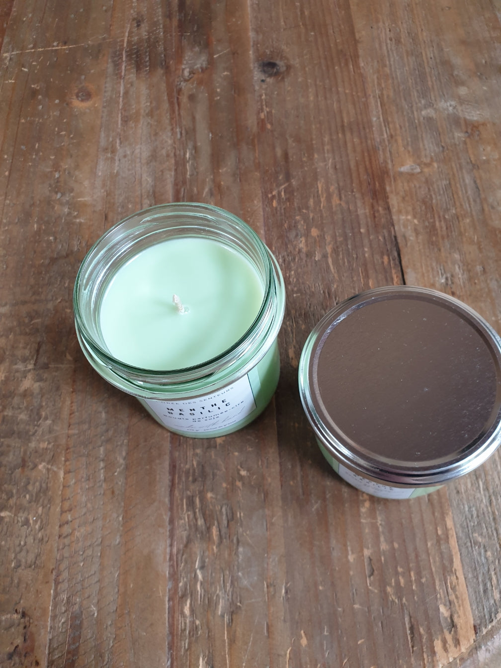 Menthe basilic - bougie parfumée à la cire de soja