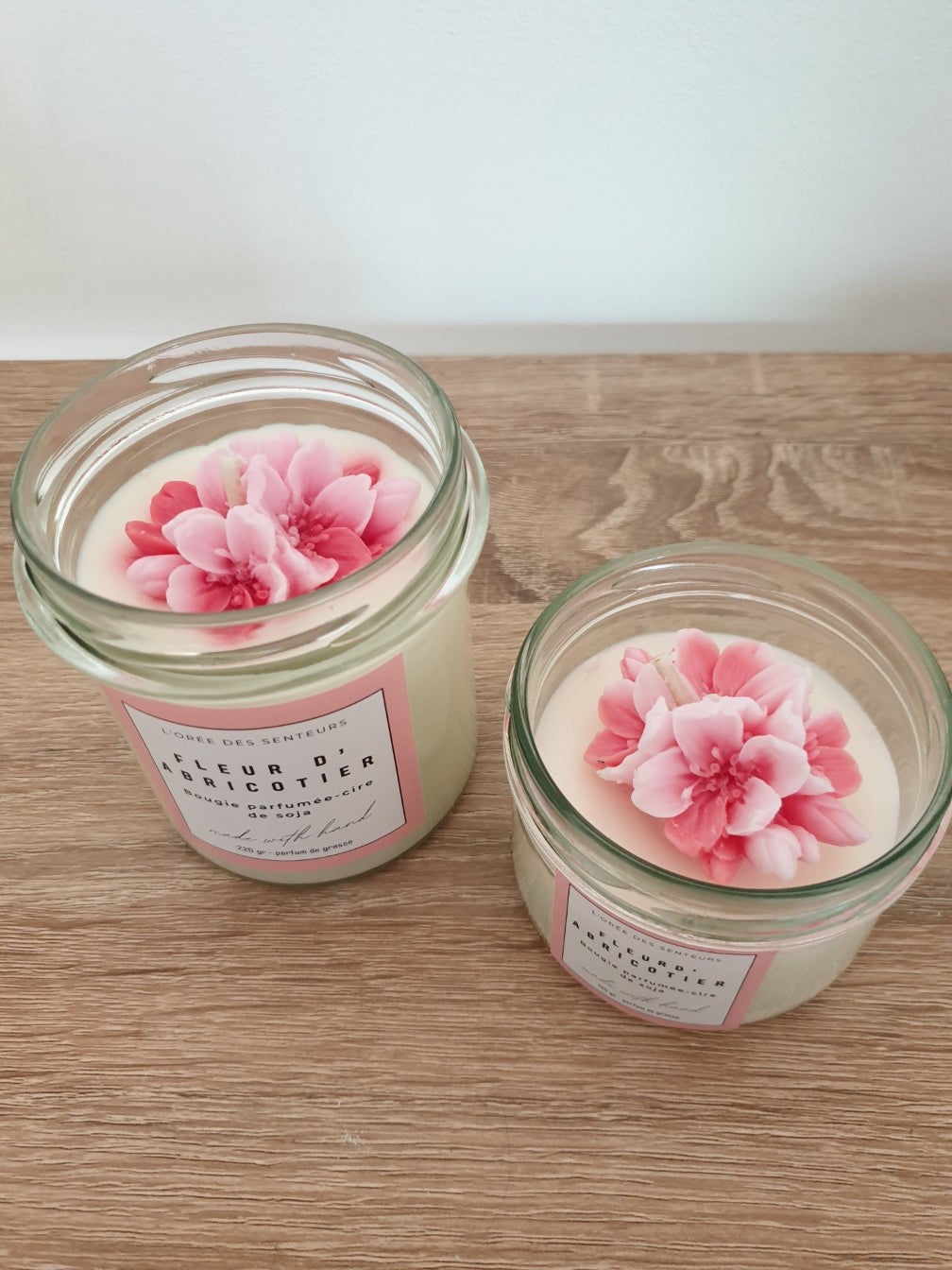 Fleur d'abricotier - bougie parfumée à la cire de soja