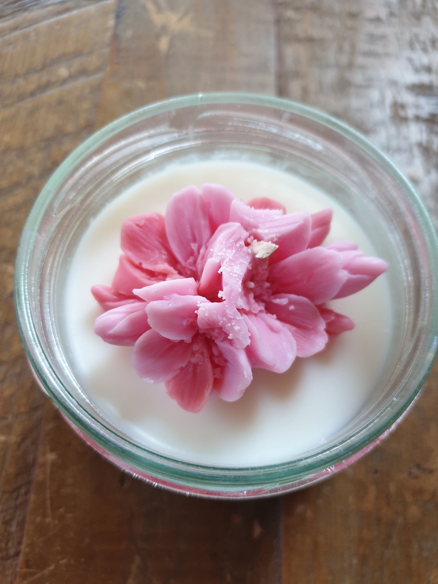 Fleur d'abricotier "imparfaite"- bougie parfumée à la cire de soja - L'orée des senteurs