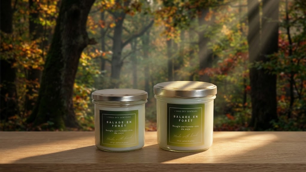 Balade en forêt - bougie parfumée à la cire de soja